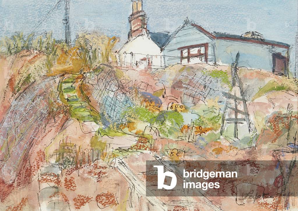 Cliff Garden, St. Abbs (mixed media)