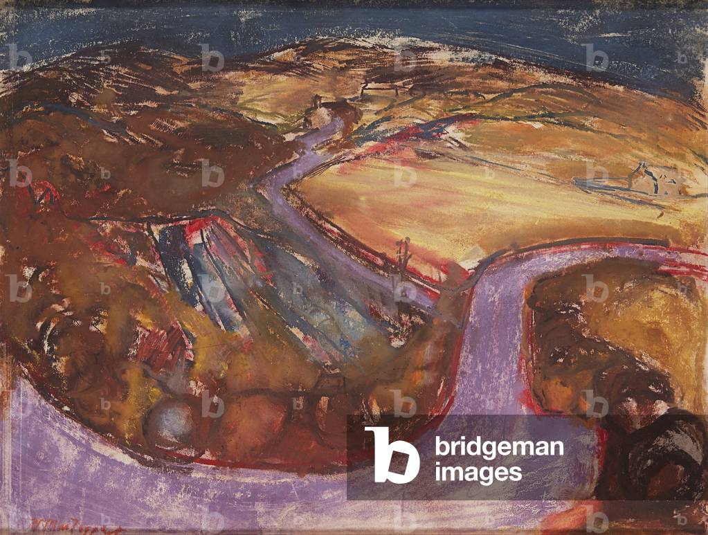 Path Through the Fields (pastel)