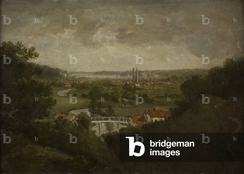 Vale of Dedham (oil on canvas)