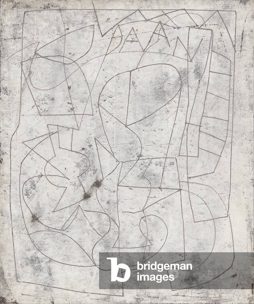 Untitled (Aan) (pencil and oil on board)