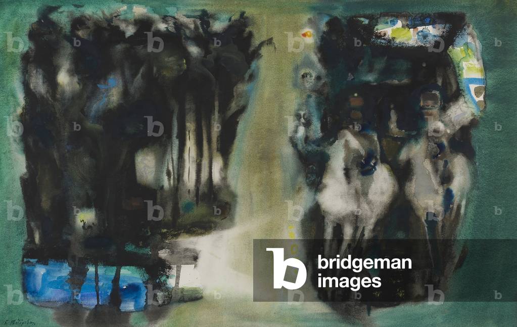 The Forest Pool (watercolour)