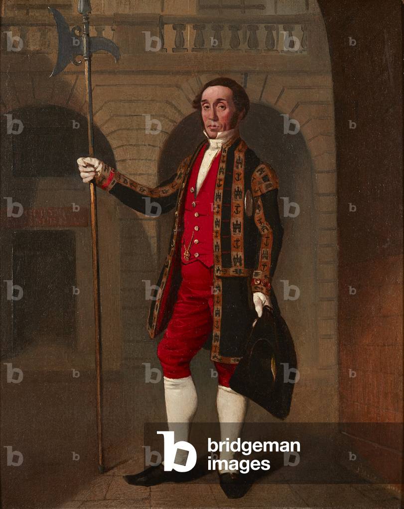 Portrait of an Edinburgh City Official (oil on board)