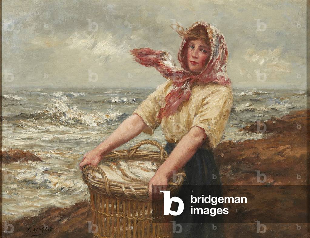 The Day'S Catch (oil on canvas)