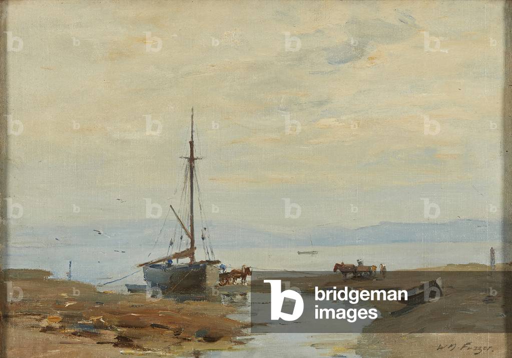 Evening on the Arran Coast (oil on board)