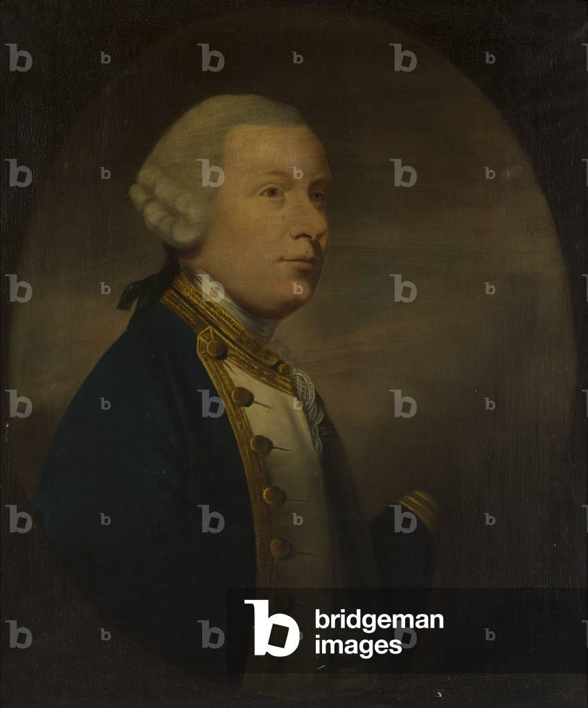 Half-Length Portrait of Admiral Robert Duff of Fetteresso (oil on canvas)