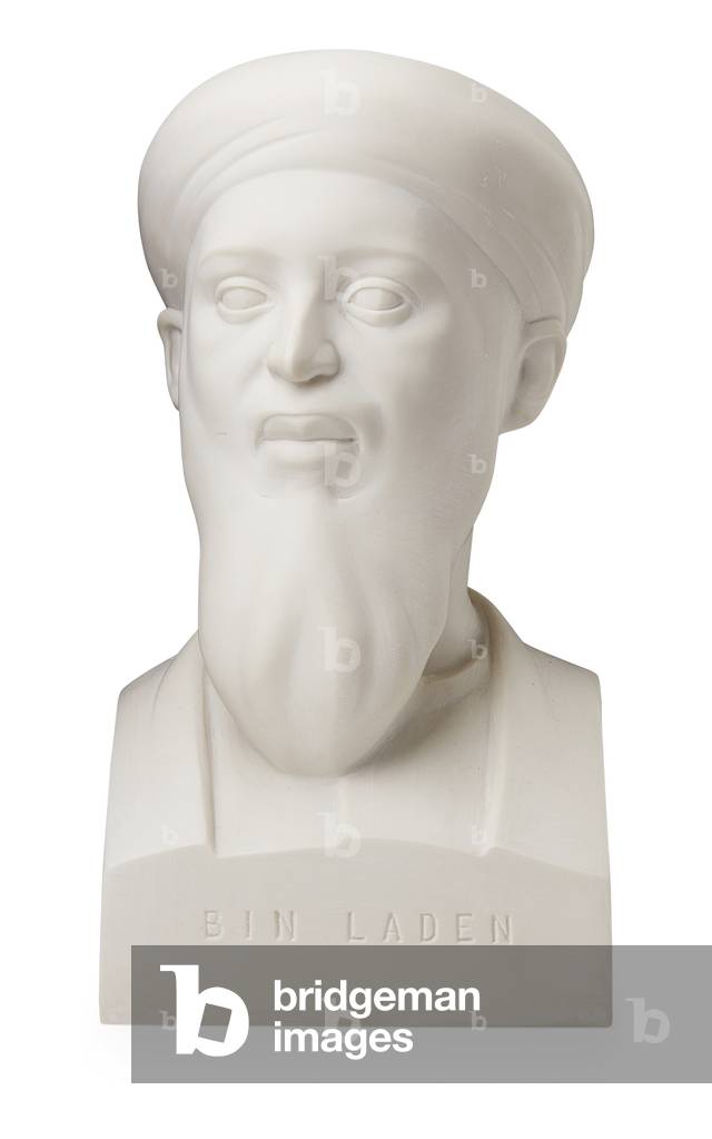 'What Is History', Osama Bin Laden, 1998 (cast resin)