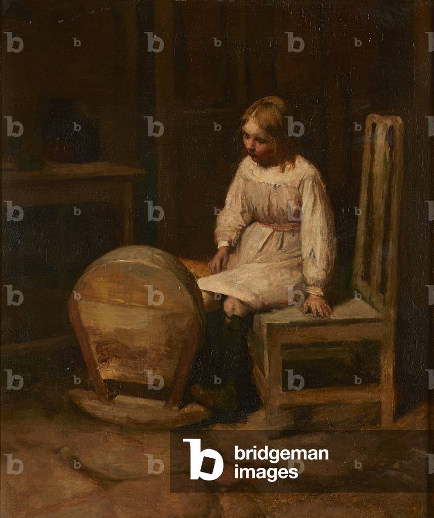 Rocking the Cradle ( oil on canvas)