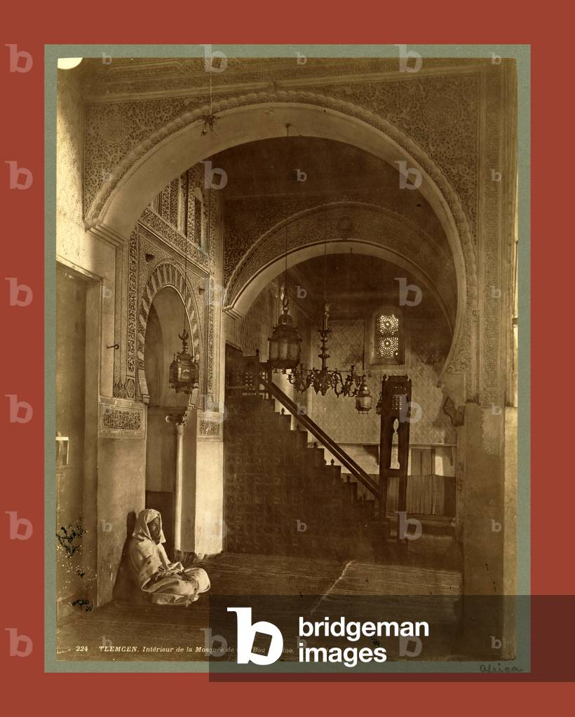 Tlemcen, Interior of the Mosque of Sidi Bou Medina, Algiers, Neurdein brothers 1860 1890 ©LisztCollection/Leemage 