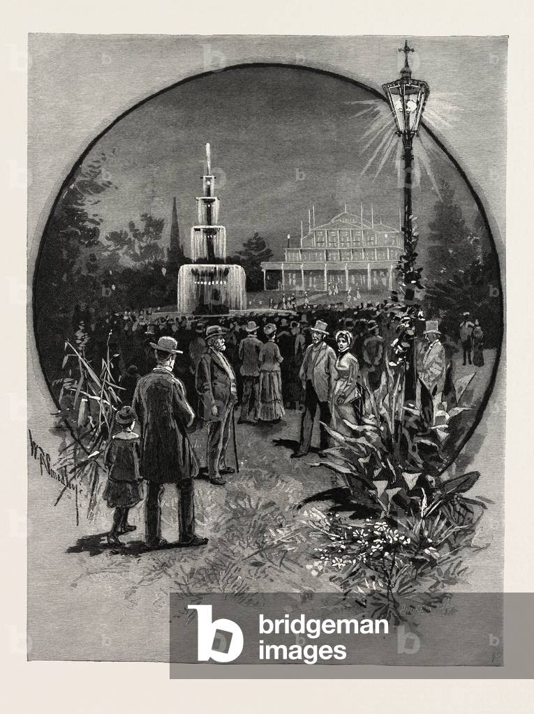 Horticultural Gardens, Toronto and Vicinity, Canada, Nineteenth Century Engraving