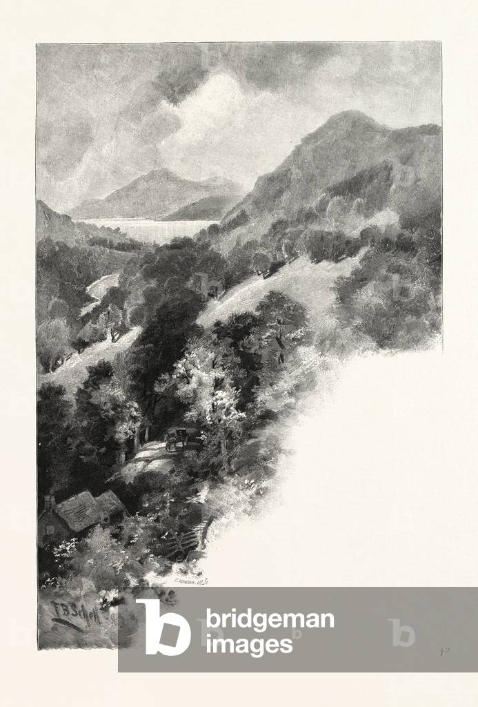 South Eastern Quebec, Lake Massawippi And Valley, Canada, Nineteenth Century Engraving