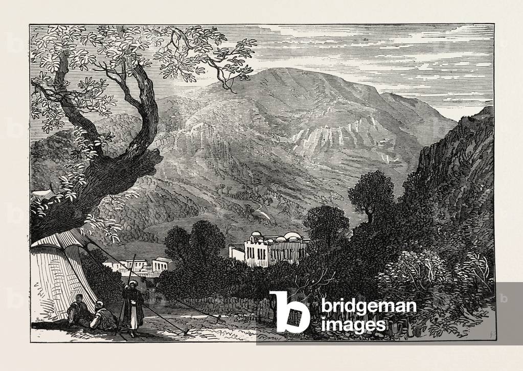 Sketches from Palestine: Mount Ebal and Shechem (Nablous)