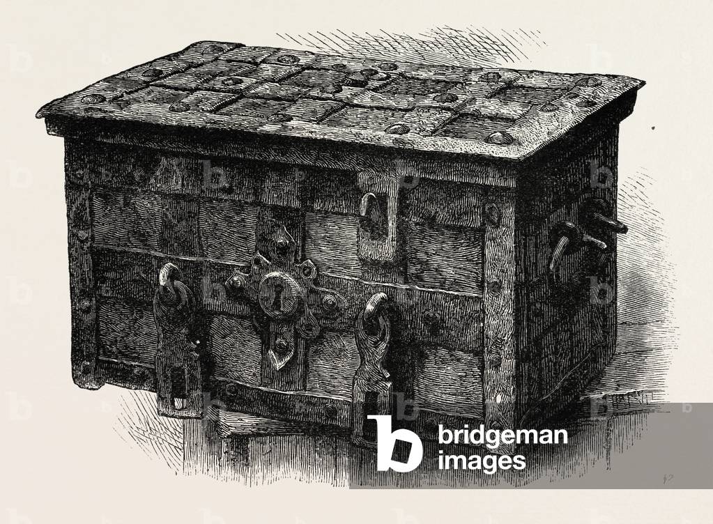 Washington's Treasure-Chest,USA, 1870s Engraving