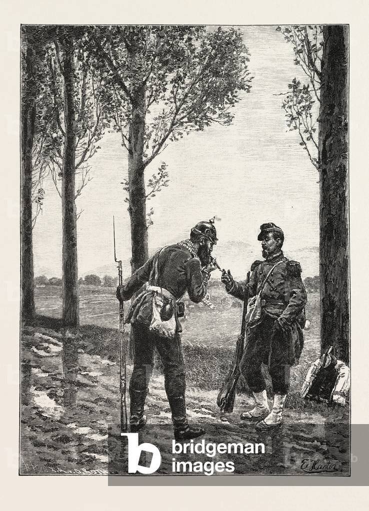 Franco-Prussian War: Friendly Encounter Between Two Hostile Outposts