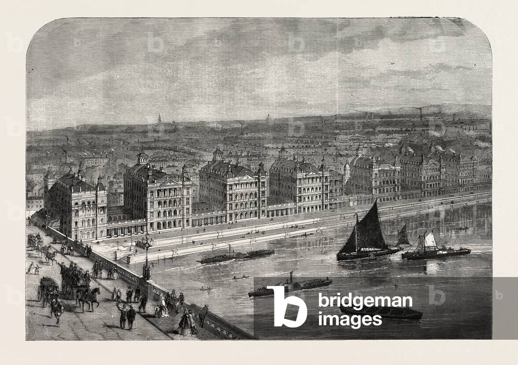 The New St. Thomas's Hospital, London, UK, 1865