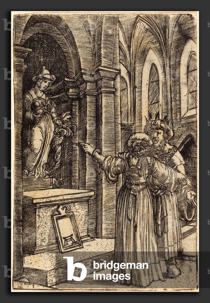 Salomon adorant les idoles - Albrecht Altdorfer (German, 1480 or before - 1538), Solomon Praying to the Idols, c. 1519, engraving
