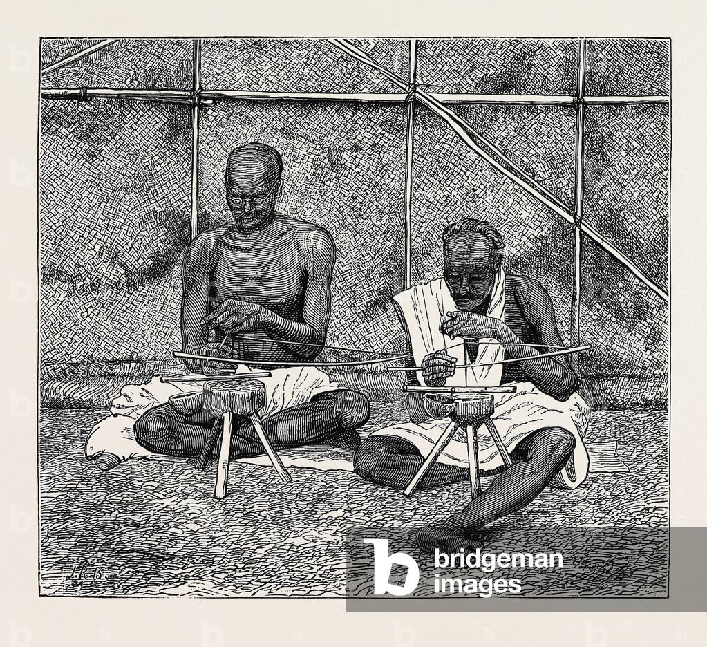 The Ceylon Pearl Fishery, Drilling Holes in the Pearls