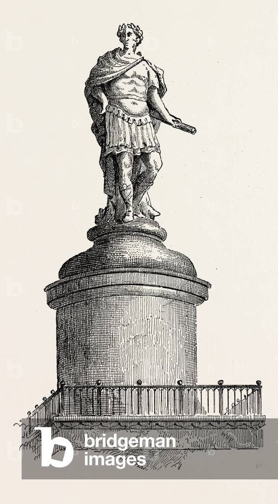Wren's Original Design for the Summit of the Monument London