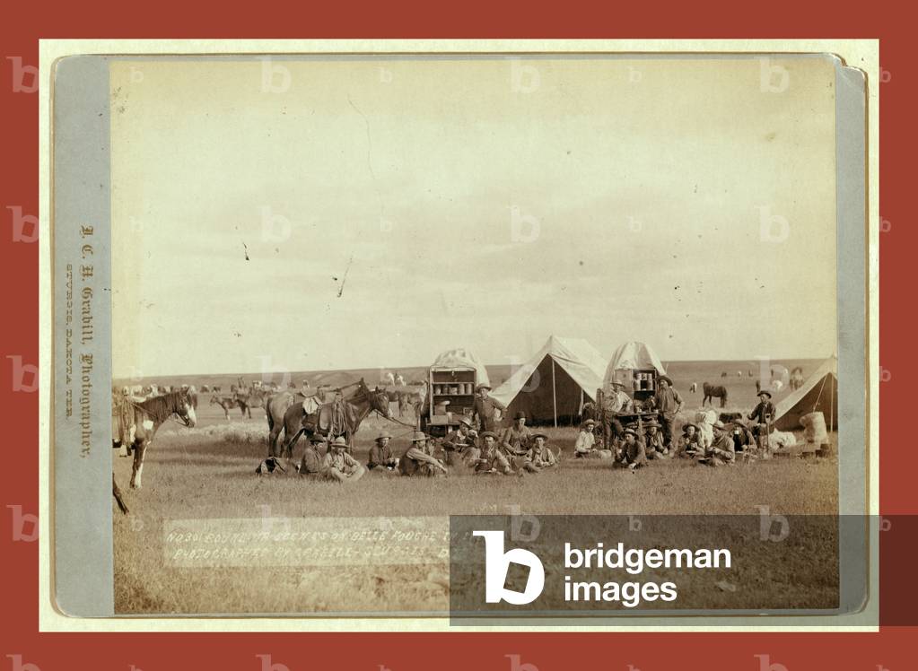 Roundup Scenes on Belle Fouche [Sic] in 1887