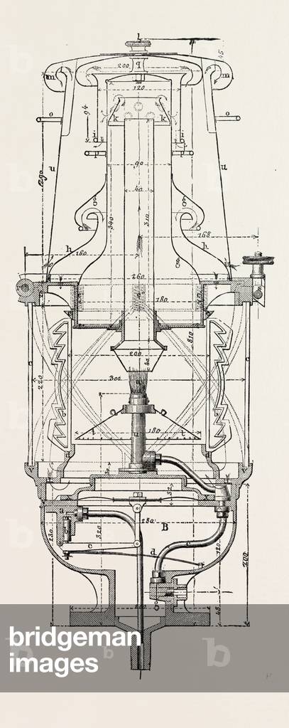 Compressed Oil Gas for Lighting Cars, Steamboats, and Buoys: Buoy Headlight, 1882