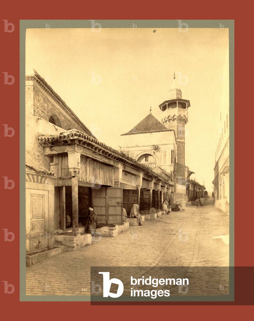 Tunis Mosque Becquia, Tunisia, Neurdein brothers 1860 1890 ©LisztCollection/Leemage 