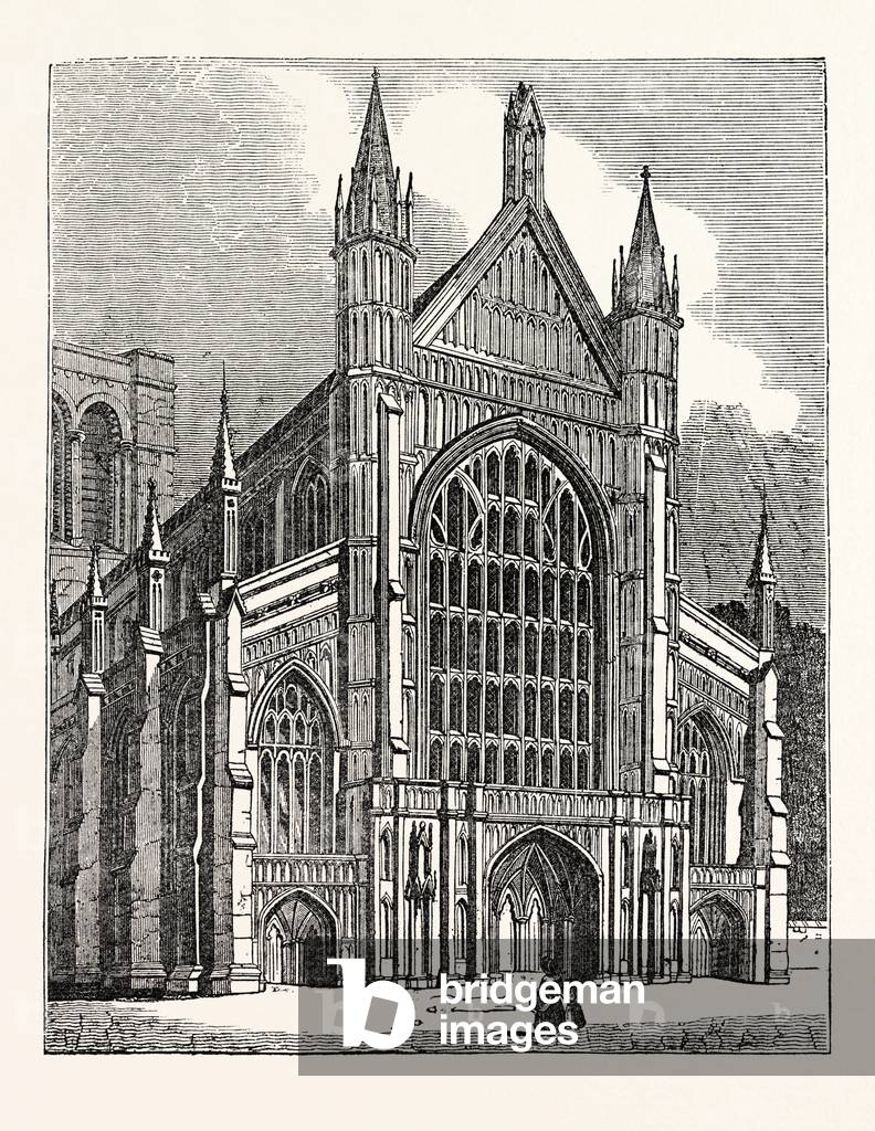 North-West View of the Cathedral at Winchester