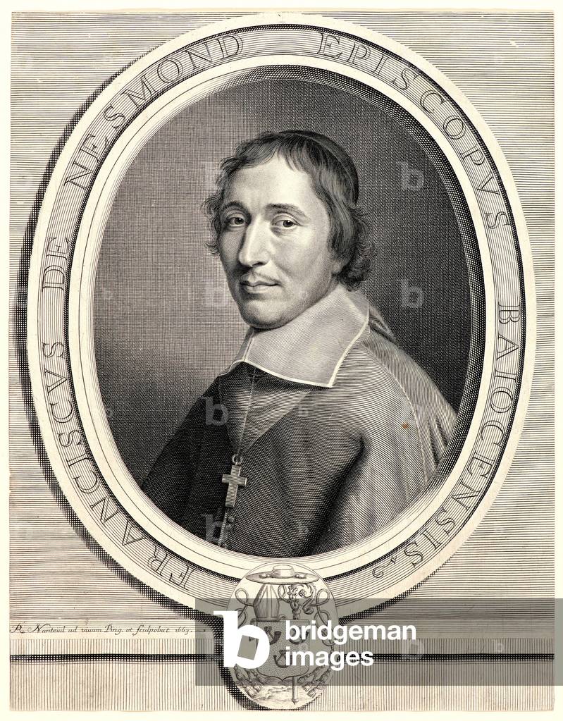 Robert Nanteuil (French, 1623 - 1678). Francois de Nesmond, 1663. Engraving and etching.  ©LisztCollection/Leemage