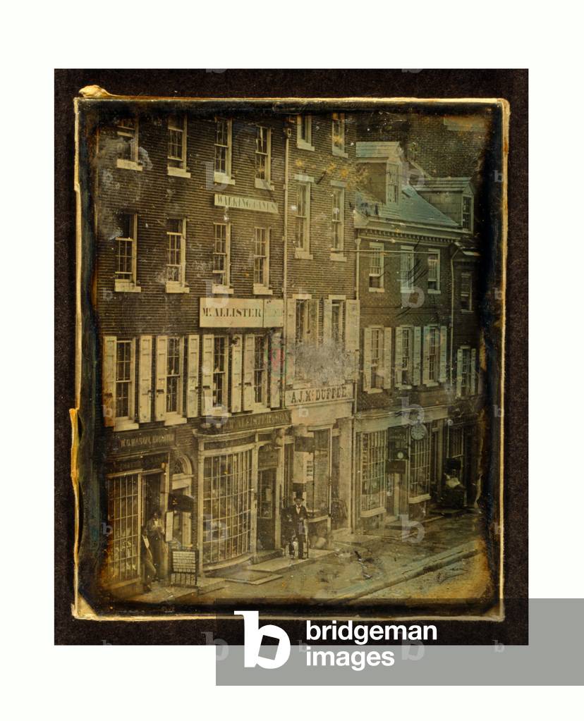 Chestnut Street, Philadelphia, Pennsylvania, 1843, US, USA, America