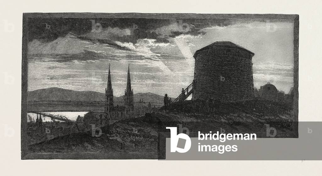 Quebec, Overlooking St. Charles Valley, Canada, Nineteenth Century Engraving