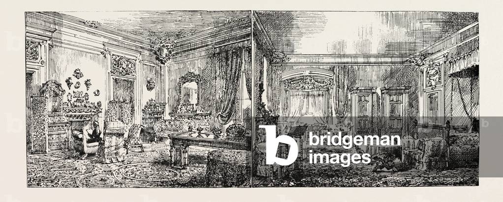 The Queen at Florence Italy, 1888 Engraving