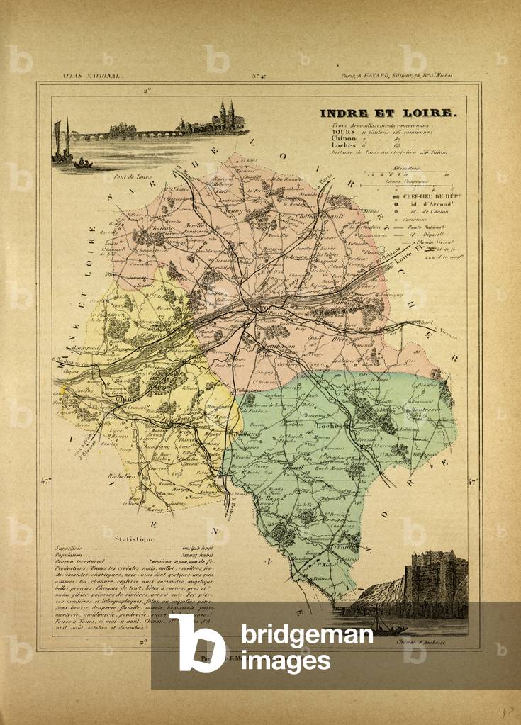 Map of Indre Et Loire France