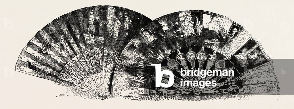 Fan , Engraving 1882