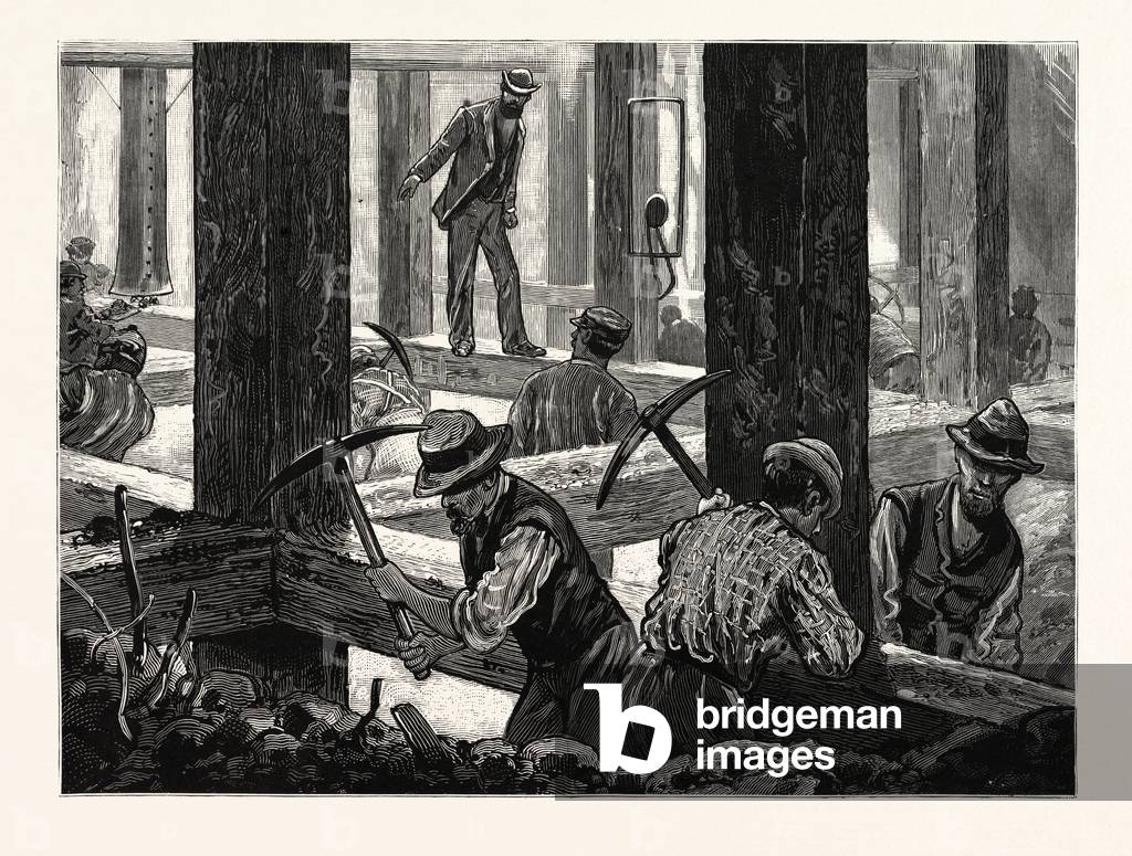 New Jersey: The Late Hudson River Tunnel Disaster at Jersey City Searching for the Bodies of the Victims