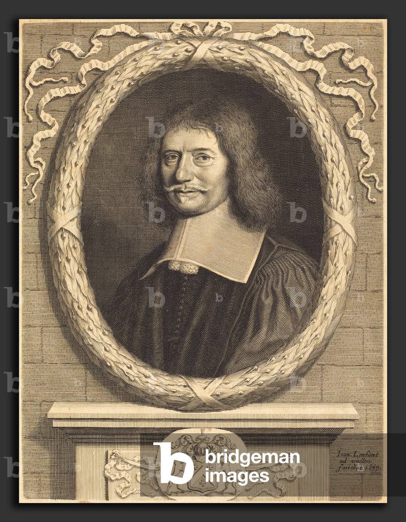 Portrait d'un gentilhomme anonyme - Jean Lenfant (français, b/w
