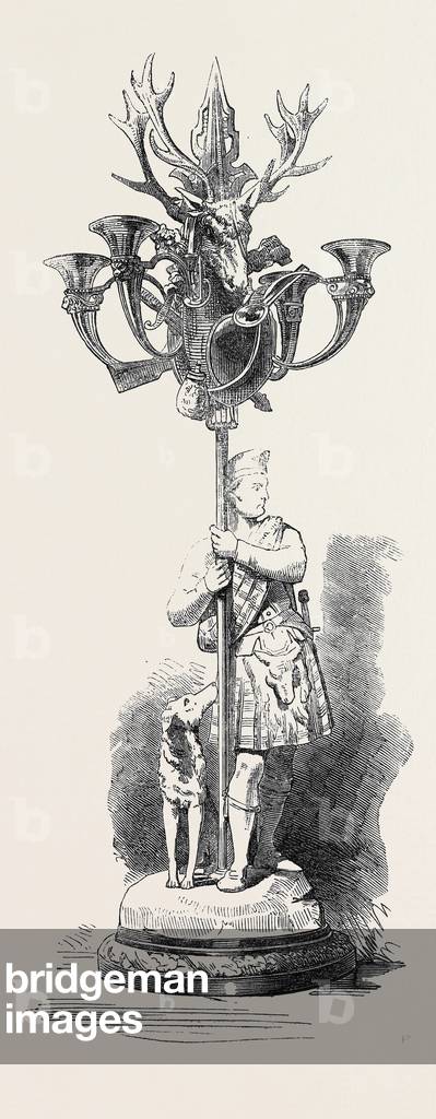 The Paris Universal Exhibition: Candelabrum, Presented to Queen Victoria by the Empress of the French, Minton