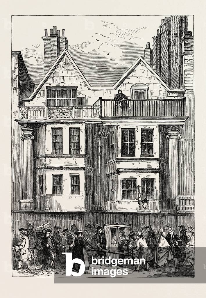 Old Houses in Fleet Street Near St. Dunstan's Church London