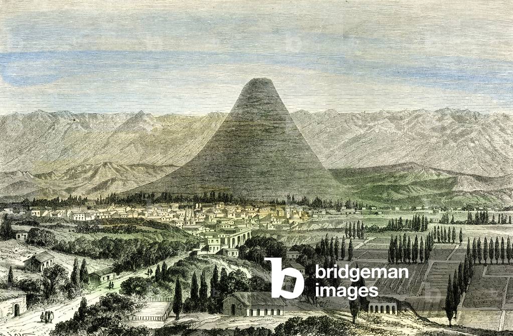 Arequipa Town and Valley 1869 Peru