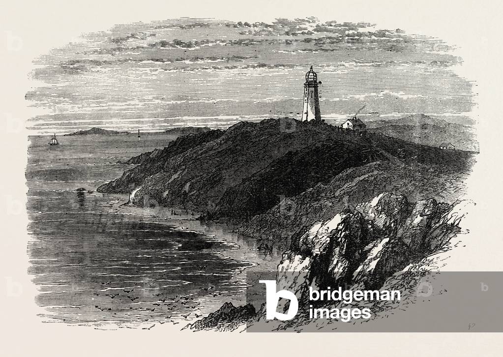 Gay's Head, Martha's Vineyard,USA, 1870s Engraving