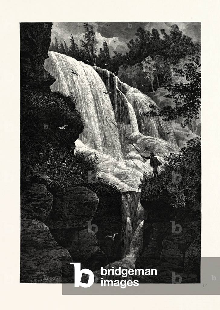 Sawkill Falls, Near Milford. PA., USA