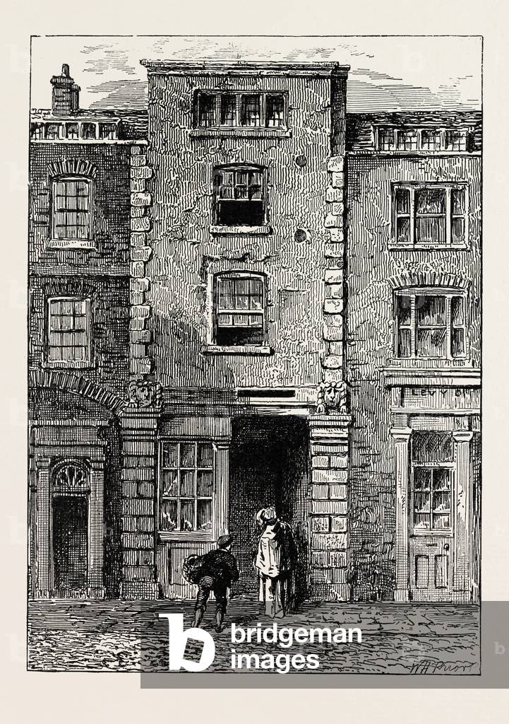 House Said to Have Been Occupied by Dryden in Fetter Lane London