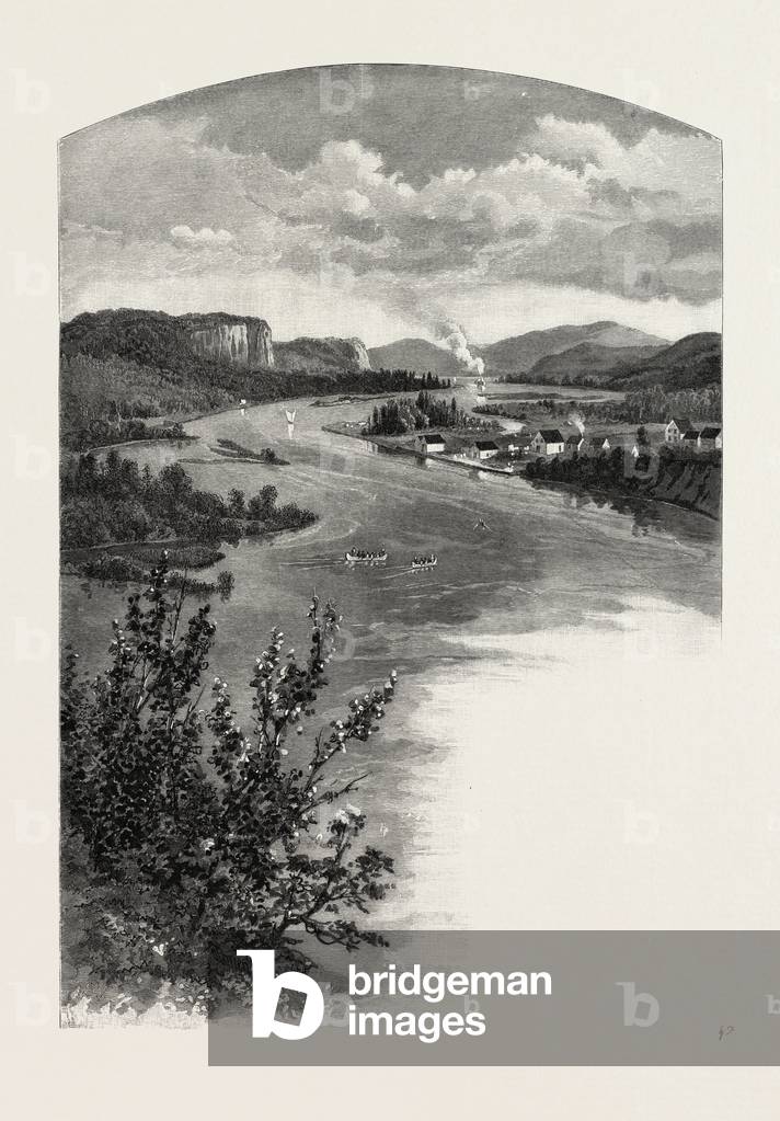 Red Rock, Canada, Nineteenth Century Engraving