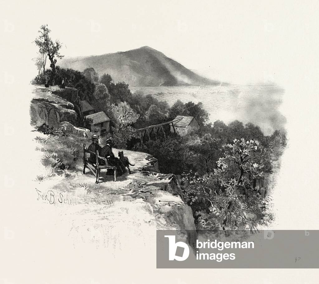 Rougemont And Valley, South Eastern Quebec, Canada, Nineteenth Century Engraving