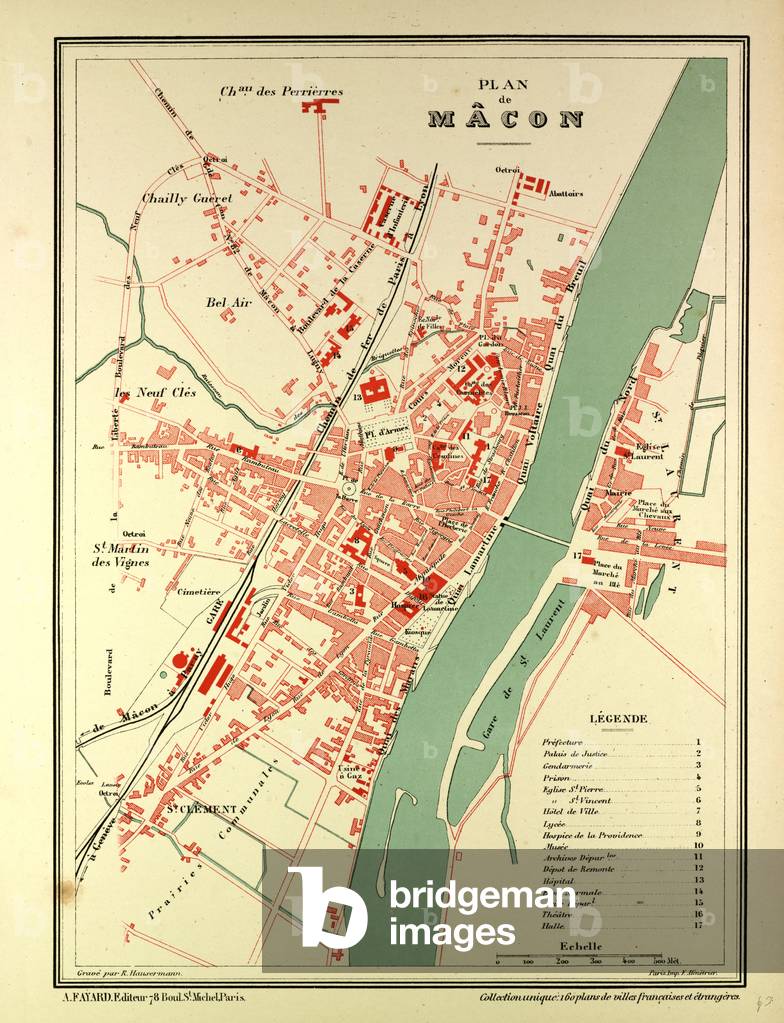 Map of Mâcon France
