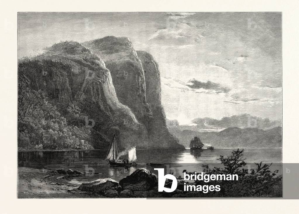Cape Trinity, Canada, Nineteenth Century Engraving