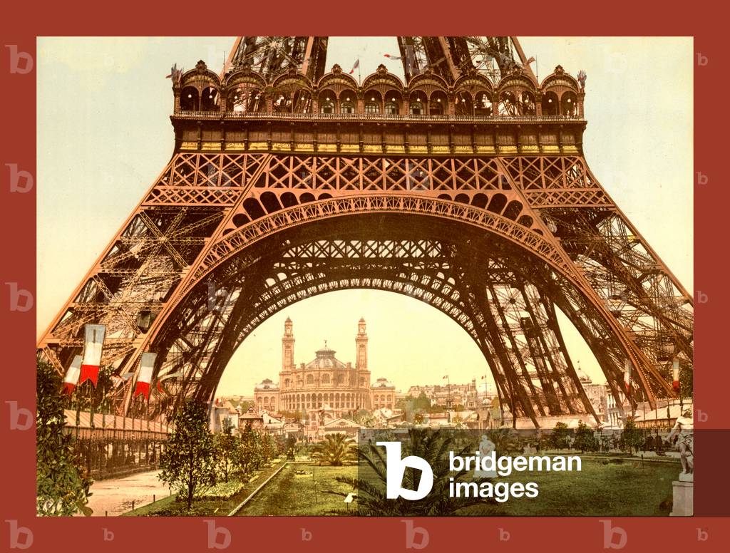 Eiffel Tower and the Trocadero, Exposition Universal, 1900, Paris, France, Between Ca. 1890 and Ca. 1900
