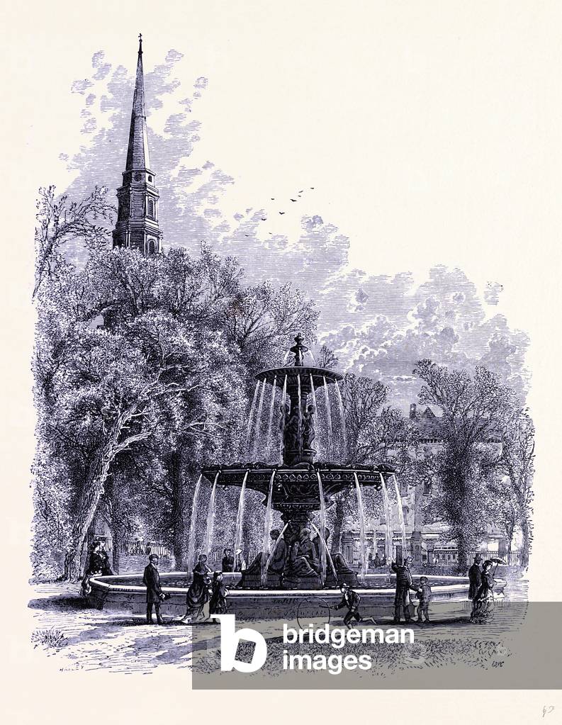 The Brewer Fountain in Boston United States of America