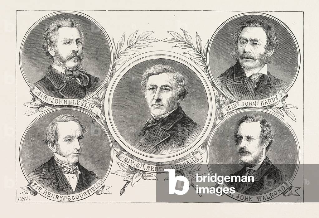 Recent Additions to the Baronetage, Engraving 1876, UK