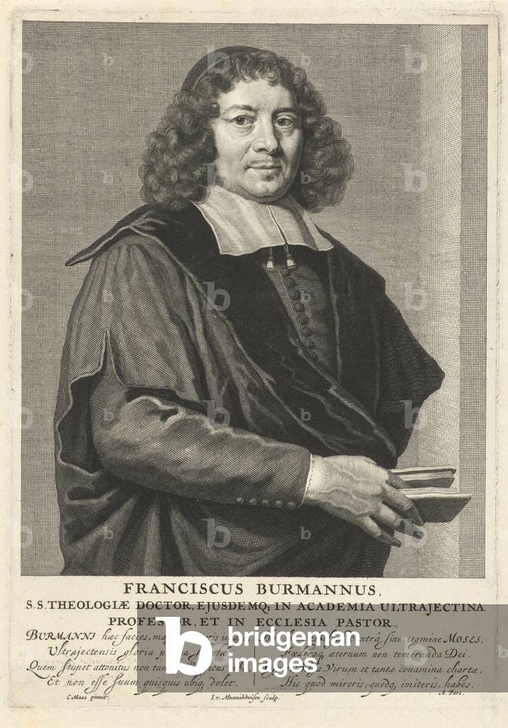 Portrait of Frans Burman (I), Johannes Willemsz. Munnickhuysen, Adrianus Pars, 1685 - 1721 ©LisztCollection/Leemage