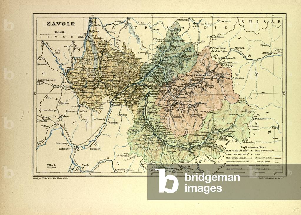 Map of Savoie France