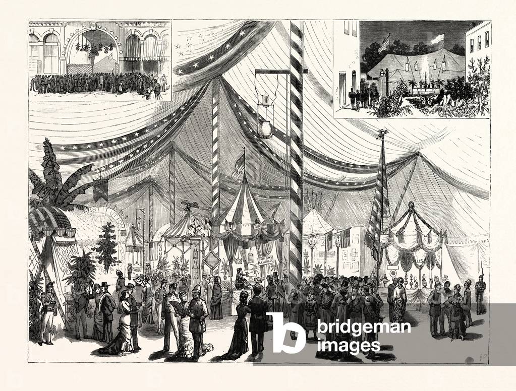 Georgia: Fair Held on Behalf of the New Armory of the Gate City Guards, at Atlanta. U.S., Engraving 1880 1881