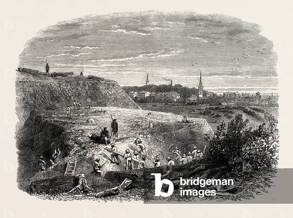 Savannah,USA, 1870s Engraving